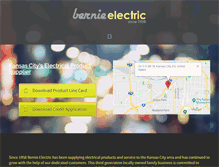 Tablet Screenshot of bernieelectric.com